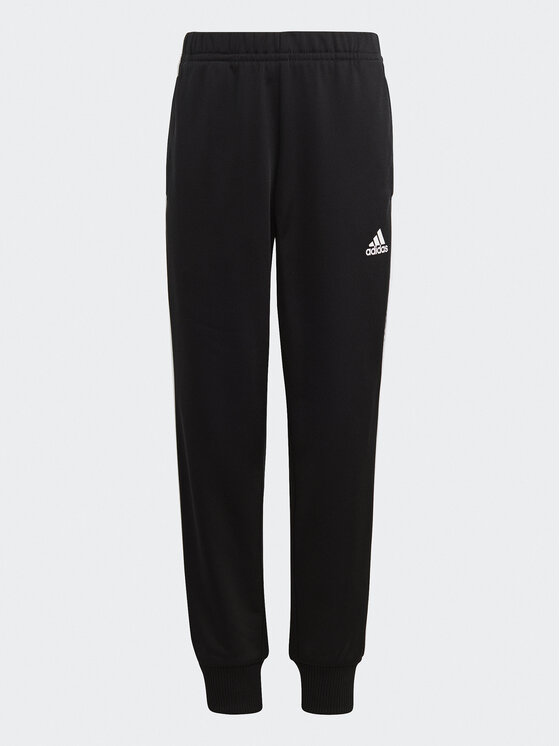 adidas adidas Анцуг Essentials 3-Stripes Shiny Tracksuit HR5906 Черен Slim Fit