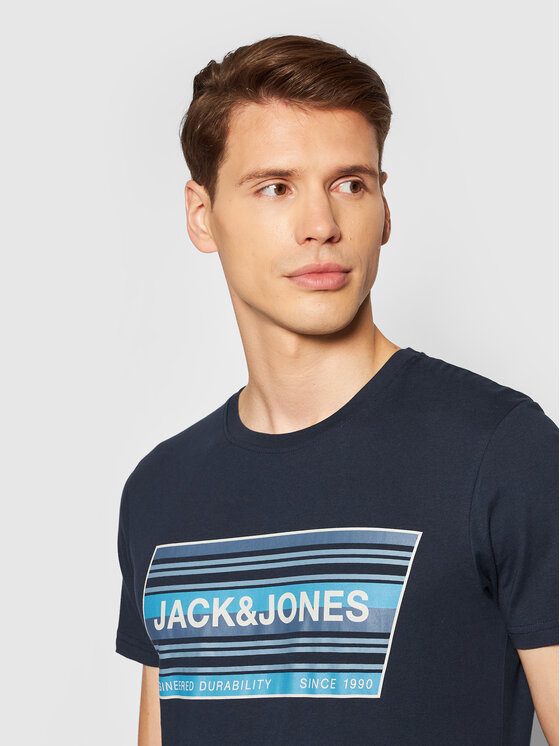 T-shirt Rack 12198281 Blu scuro Regular Fit