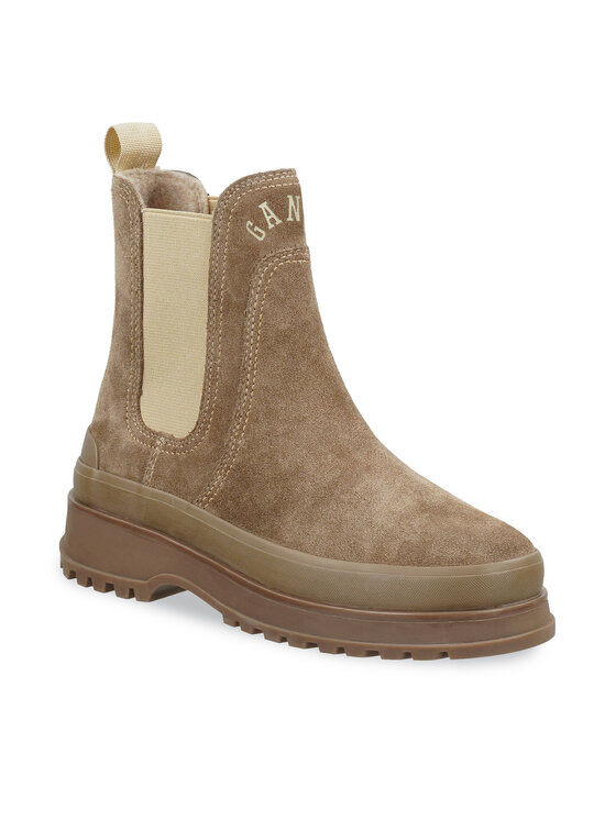 Gant Gant Kotníková obuv s elastickým prvkem 31553084 Hnědá