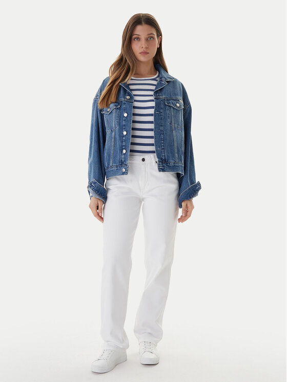 Guess Jeans Guess Jeans Traperice W5YA0I D0131 Bijela Boyfriend Fit