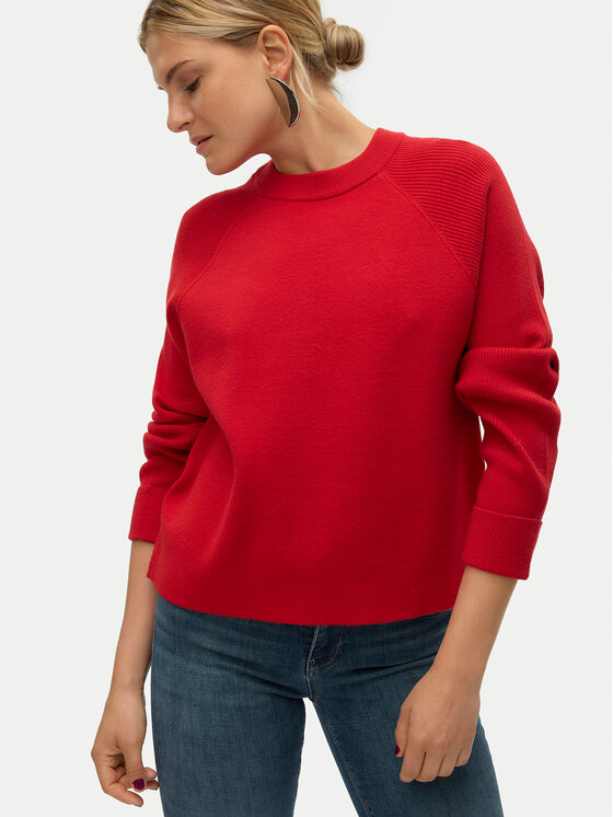 Vero Moda Vero Moda Svetr Gold 10315516 Červená Regular Fit