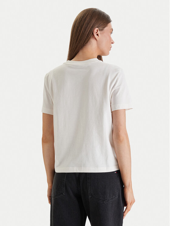 Calvin Klein Jeans Calvin Klein Jeans T-Shirt Cktail Concept LV047E813G Biały Regular Fit