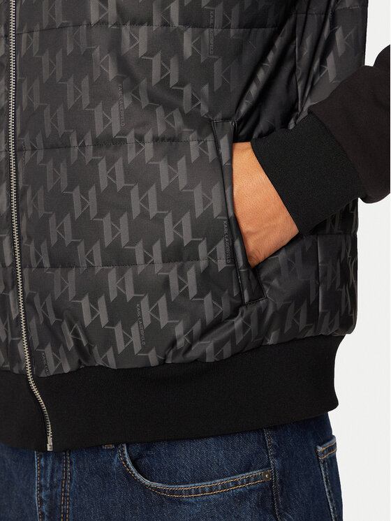 KARL LAGERFELD KARL LAGERFELD Prehodna jakna 505061 544529 Črna Regular Fit
