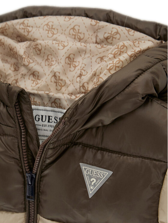 Guess Guess Μπουφάν μεταβατικό N6YL01 W2656 Μπεζ Regular Fit