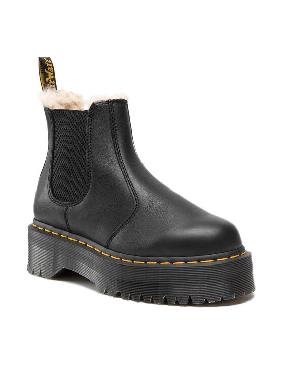 Dr. Martens Dr. Martens Μποτάκια με λάστιχο 2976 Quad Fl 25635001 Μαύρο
