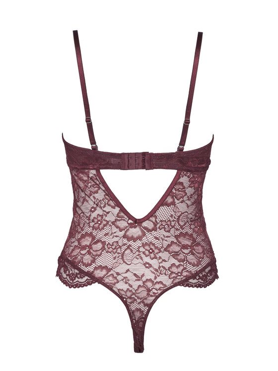 Hunkemöller Hunkemöller Bodi Isadora 302441 Bordo rdeča