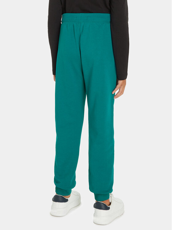 Calvin Klein Jeans Calvin Klein Jeans Pantaloni trening Monogram Logo IU0IU00285 Verde Regular Fit