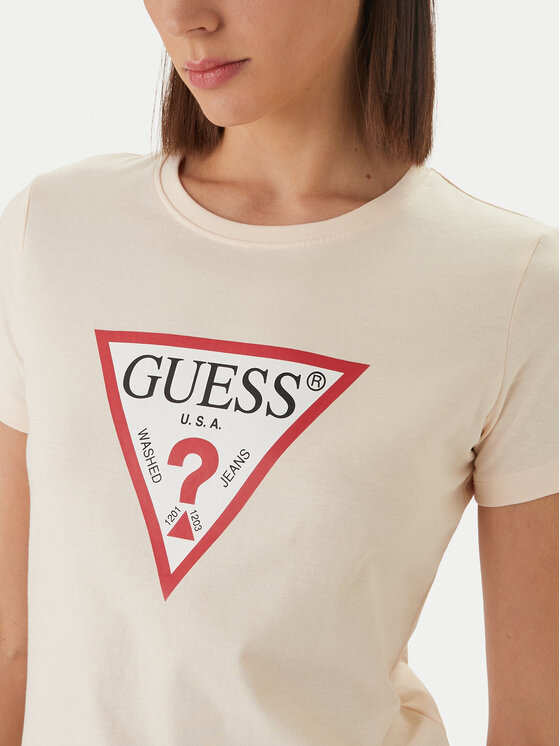 Guess Guess Póló W1YI1B I3Z14 Narancssárga Regular Fit