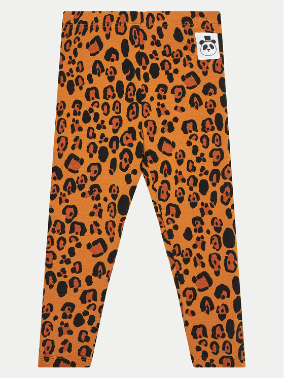 MINI RODINI Mini Rodini Pajkice Basic Leopard 1000001013 Rjava Slim Fit