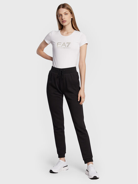 EA7 Emporio Armani EA7 Emporio Armani T-shirt 8NTT66 TJFKZ 0101 Bijela Slim Fit