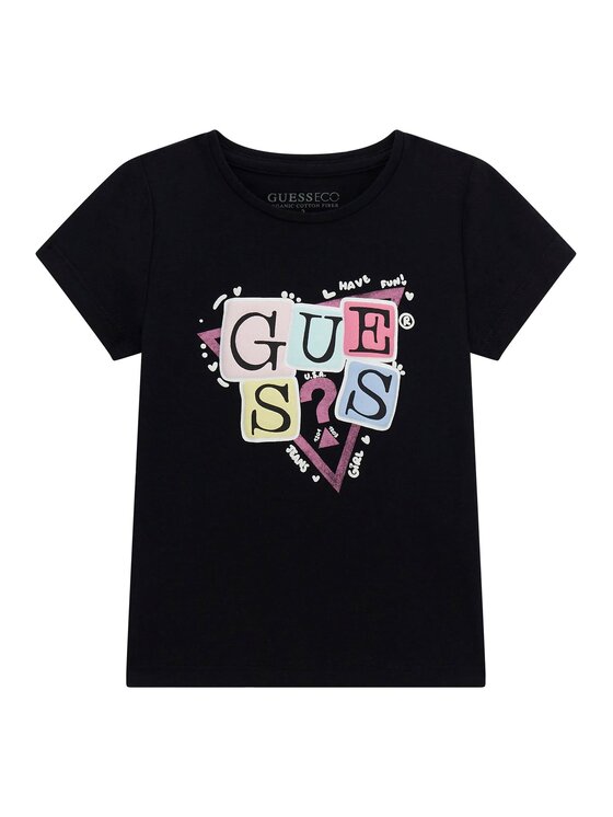 Guess Kids Guess Kids Top 176669 Czarny Classic Fit