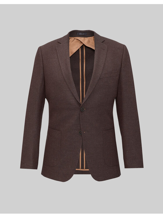 Borgio Borgio Marynarka foresta Bordowy Super Slim Fit