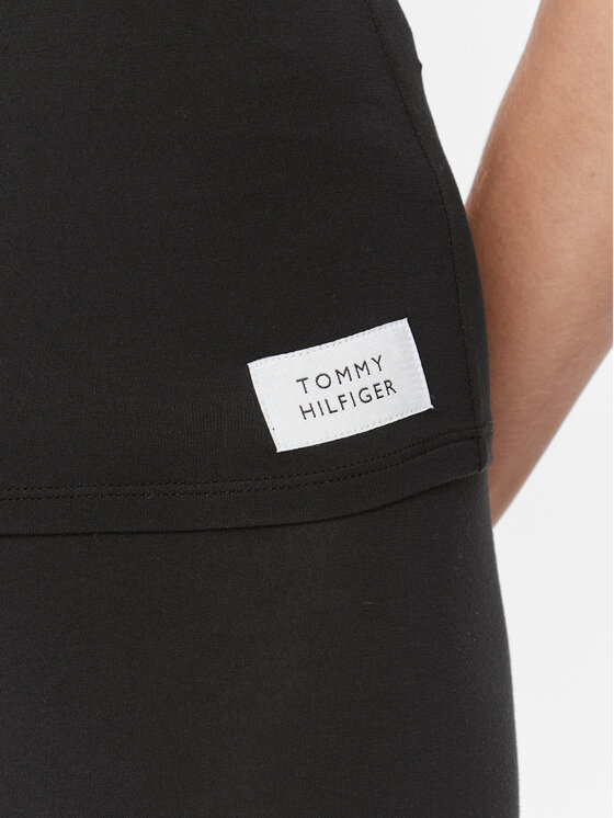 Tommy Hilfiger Tommy Hilfiger Pižama UW0UW04987 Juoda Slim Fit