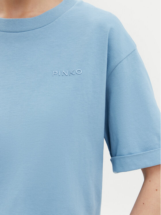 PINKO PINKO T-Shirt 104882 A2HN Modrá Regular Fit