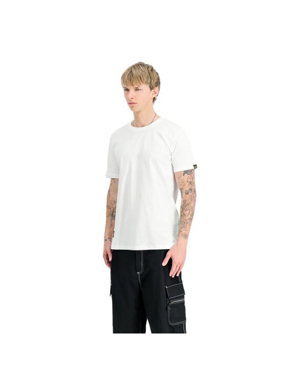 Alpha Industries Alpha Industries T-Shirt AI.258505 Biały Regular Fit