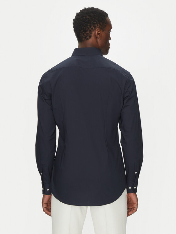 BOSS BOSS Cămașă H-HANK-kent-C3-214 50538949 Bleumarin Slim Fit