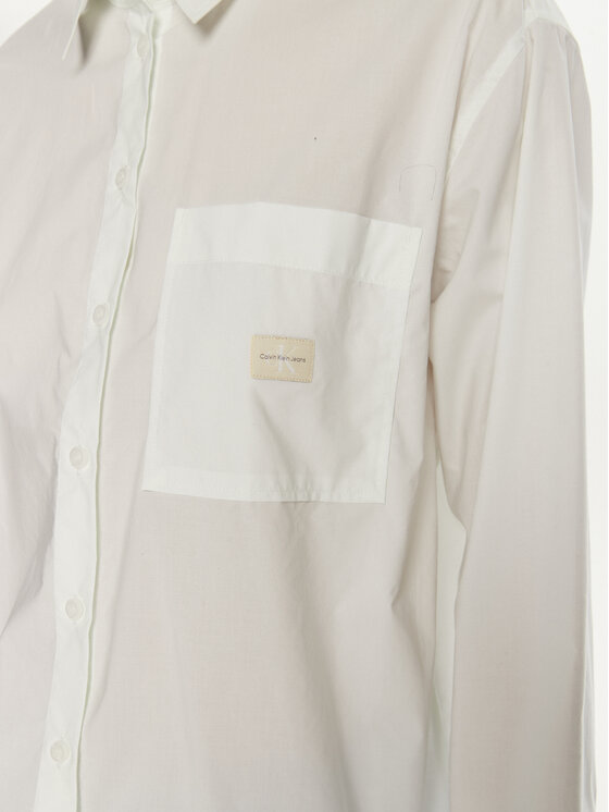 Calvin Klein Jeans Calvin Klein Jeans Ing J20J224436 Fehér Relaxed Fit