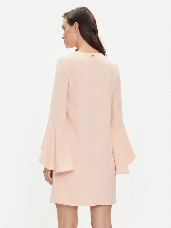 TWINSET TWINSET Sukienka koktajlowa 241TP2292 Różowy Straight Fit