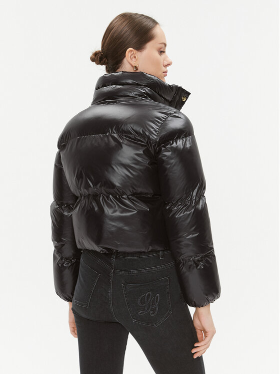 Elisabetta Franchi Elisabetta Franchi Télikabát PI-55D-36E2-V490 Fekete Cropped Fit
