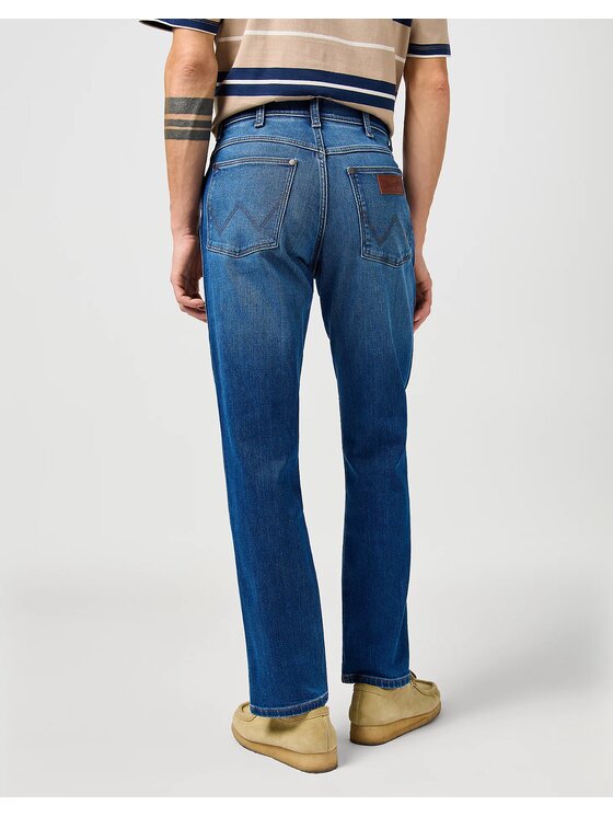 Wrangler Wrangler Jeansy RIVER Niebieski Straight Fit