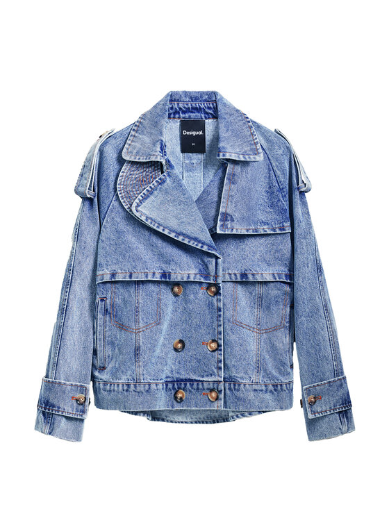 Desigual Desigual Kurtka jeansowa Ontario 25SWED57 Niebieski Regular Fit