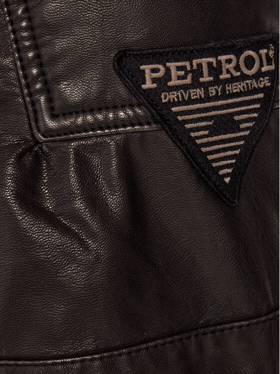Petrol Industries Petrol Industries Куртка зі штучної шкіри M-1040-JAC105 Чорний Regular Fit