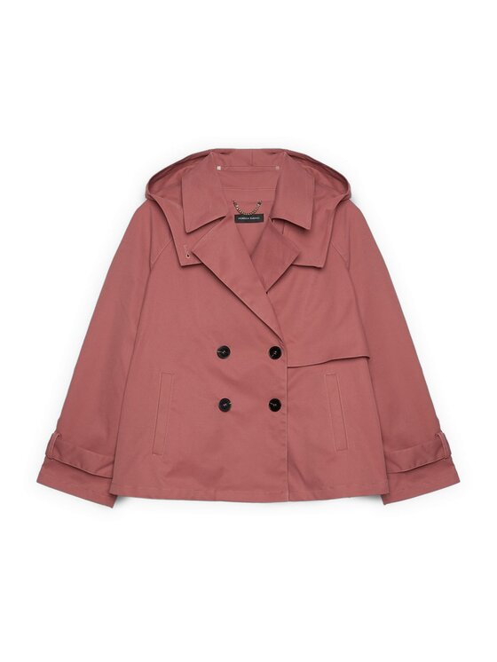 Fiorella Rubino Fiorella Rubino Cappotto invernale 8004T000352N006 Rosa A-Line Fit