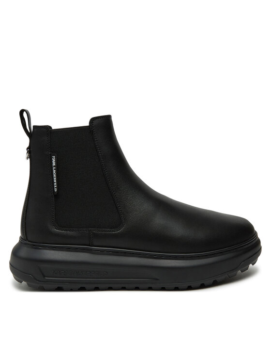 KARL LAGERFELD KARL LAGERFELD Kotníková obuv s elastickým prvkem KL5754 Černá