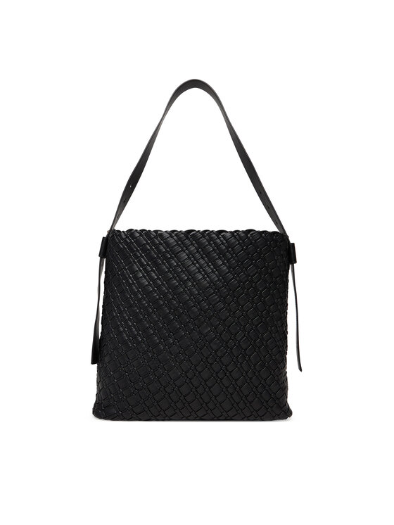 Tommy Hilfiger Tommy Hilfiger Torebka Th Braided Maxi Hobo AW0AW18161 Czarny