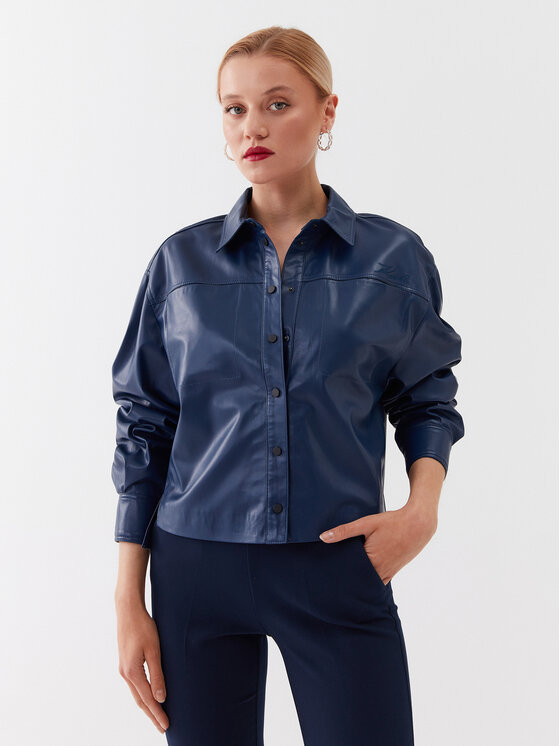 KARL LAGERFELD Košeľa 230W1607 Modrá Regular Fit