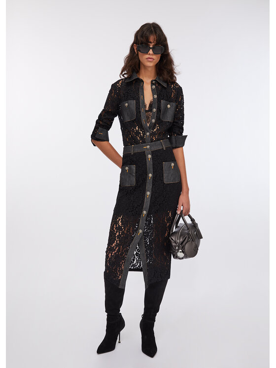 Liu Jo Liu Jo camicia di jeans UF5169J407888000 Nero Regular Fit