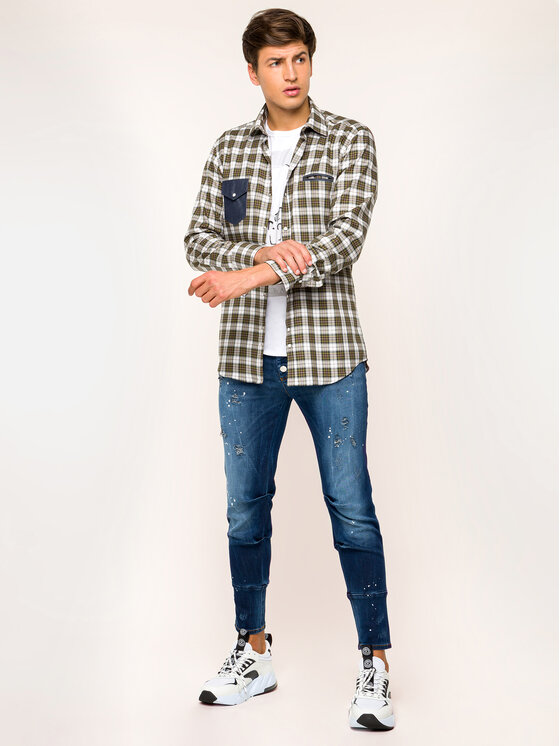 Camicia Squared 1 Multicolore Slim Fit