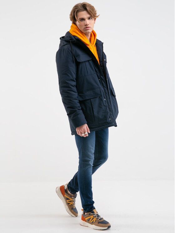 BIG STAR BIG STAR Jeansy DERIC_579_190 Granatowy Skinny Fit