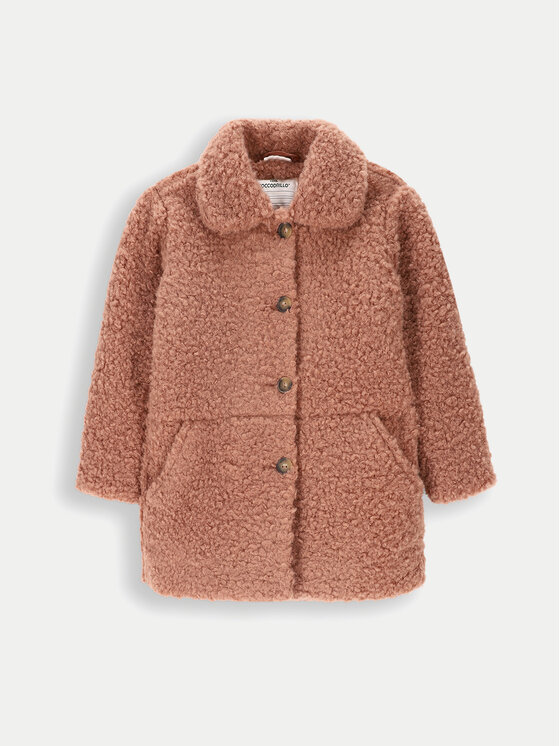 Coccodrillo Coccodrillo Кожено палто ZC4153101RGK Кафяв Regular Fit
