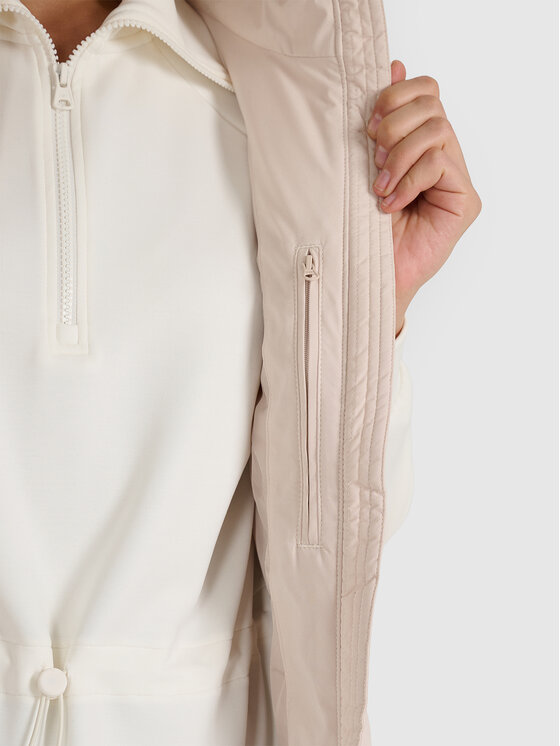 4F 4F Kamizelka MIDSHOP TEXTILE Beżowy Regular Fit