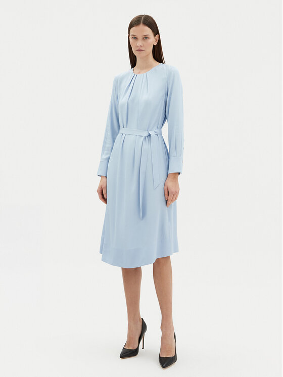 BOSS BOSS Ежедневна рокля Docelia 50530538 Светлосин Regular Fit