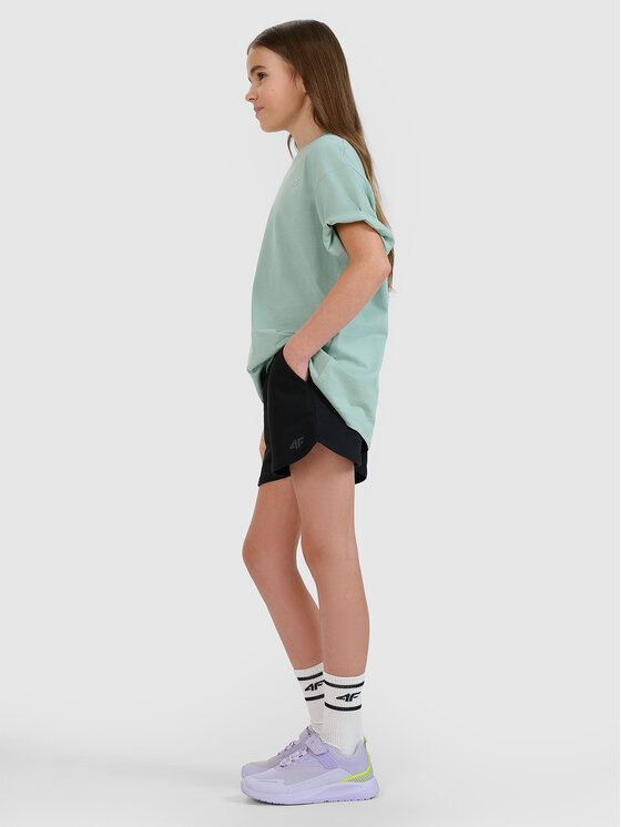 4F 4F Szorty sportowe BASIC+ Czarny Regular Fit