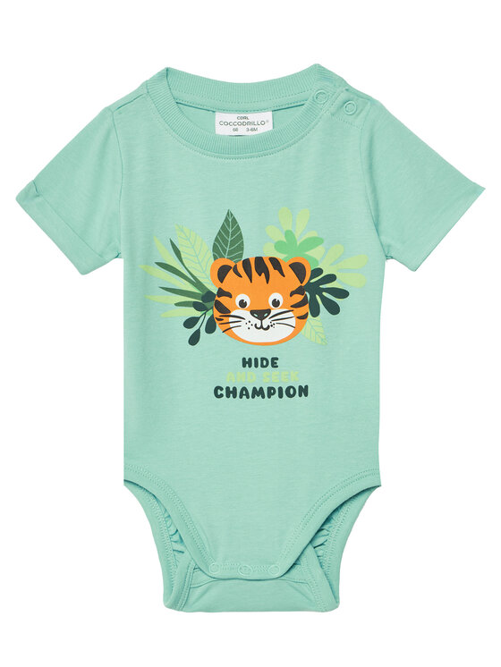 Coccodrillo Coccodrillo Дитяче боді WC5112203TBN Бірюзовий Regular Fit