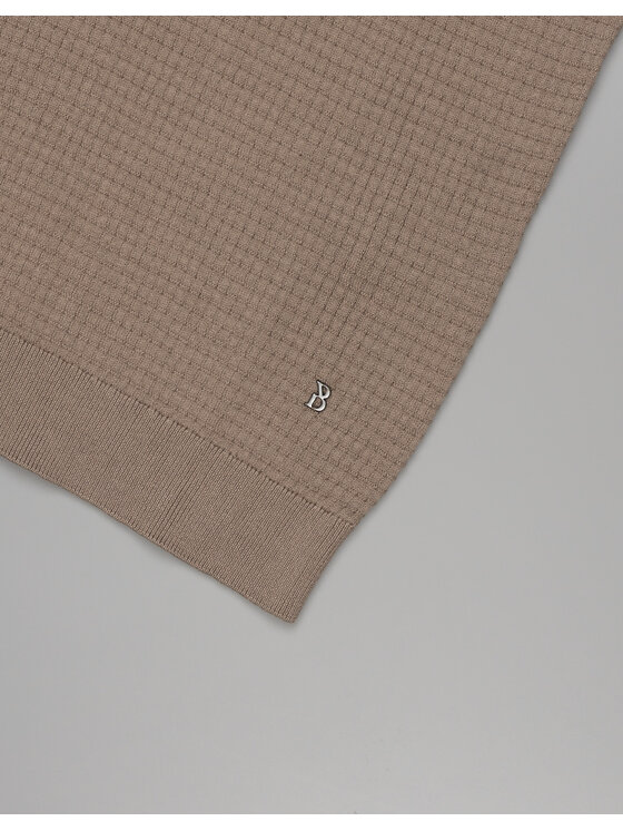 Borgio Borgio Polo sturno Brązowy Classic Fit