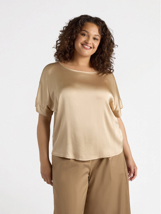 Fiorella Rubino Fiorella Rubino Blusa 2526L000653N002 Écru Boxy Fit