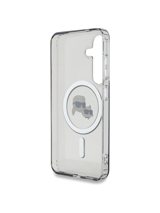 KARL LAGERFELD KARL LAGERFELD Etui na telefon Button Karl & Choupette Heads Printed Logo Czarny