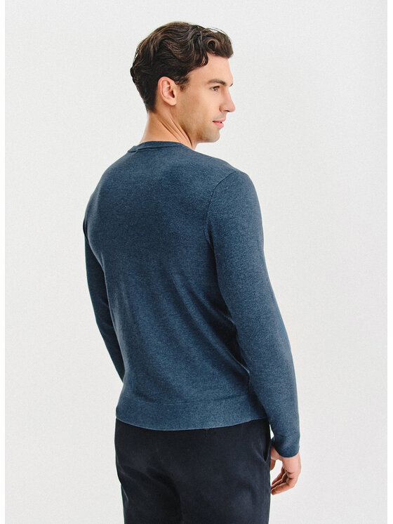 Pako Lorente Pako Lorente Sweter P25WF-2X-017 Granatowy Classic Fit