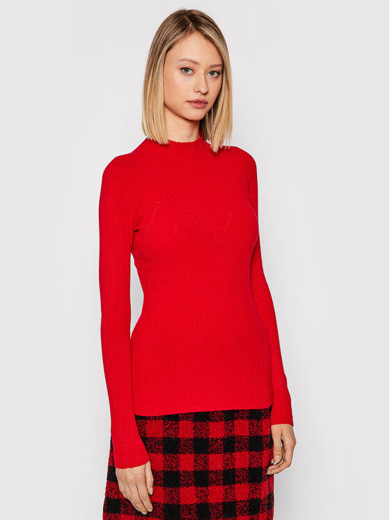 Maglione MG18PAT Rosso Slim Fit