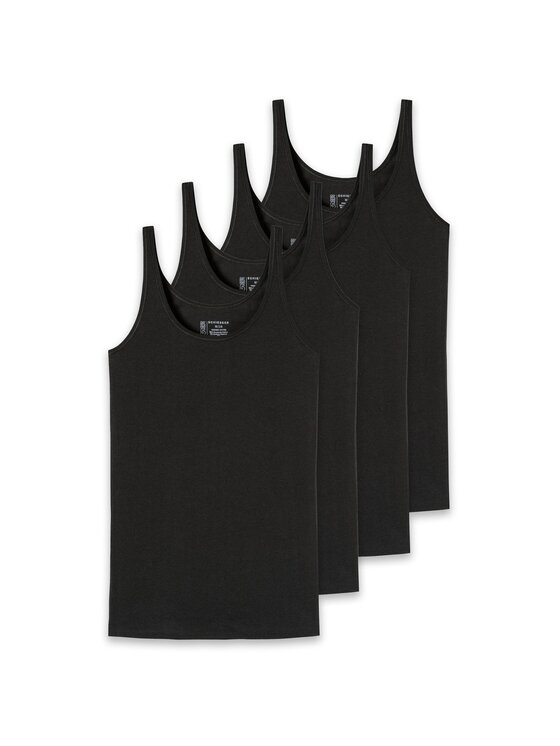 SCHIESSER SCHIESSER T-Shirt 28936 Czarny Slim Fit