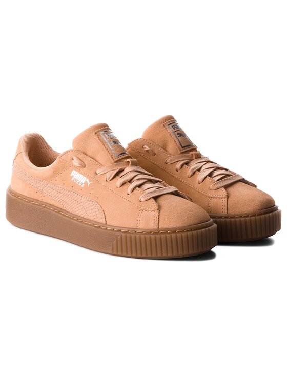 Puma suede platform arancione sales