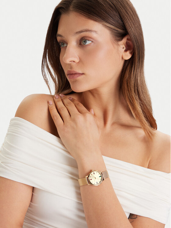Timex Timex Ročna ura Transcend TW2Y26400 Zlata