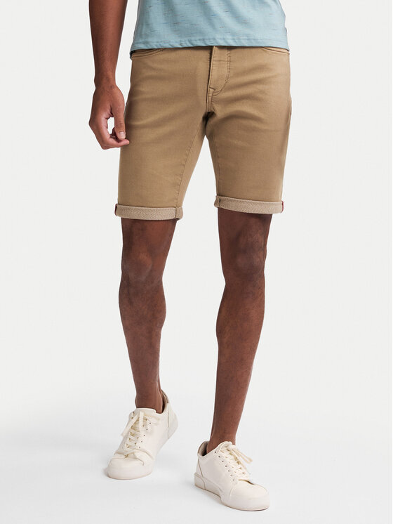 Petrol Industries Szorty jeansowe M-ROS-SHO005 Biały Slim Fit