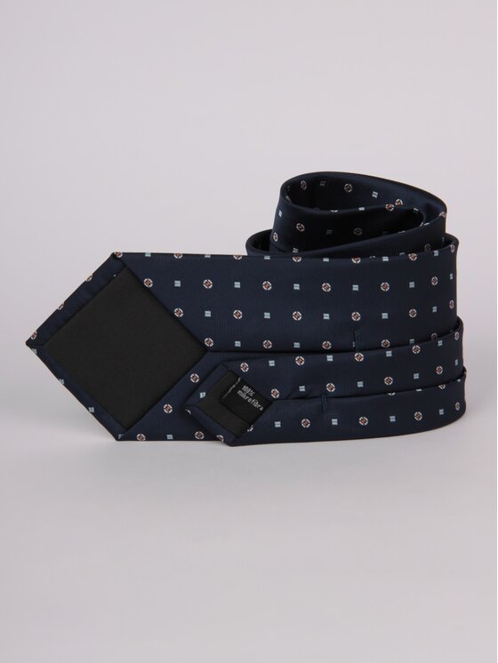 LARS LARS Krawat P3586 Granatowy