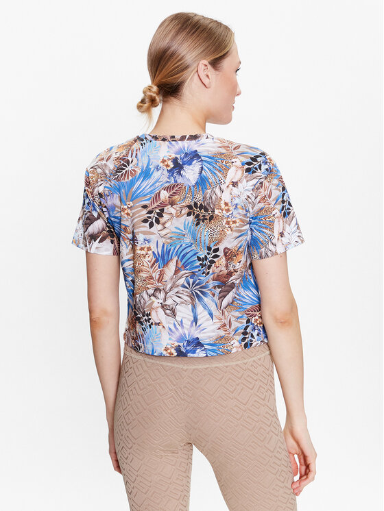 T-shirt E3GI01 JA914 Multicolore Boxy Fit