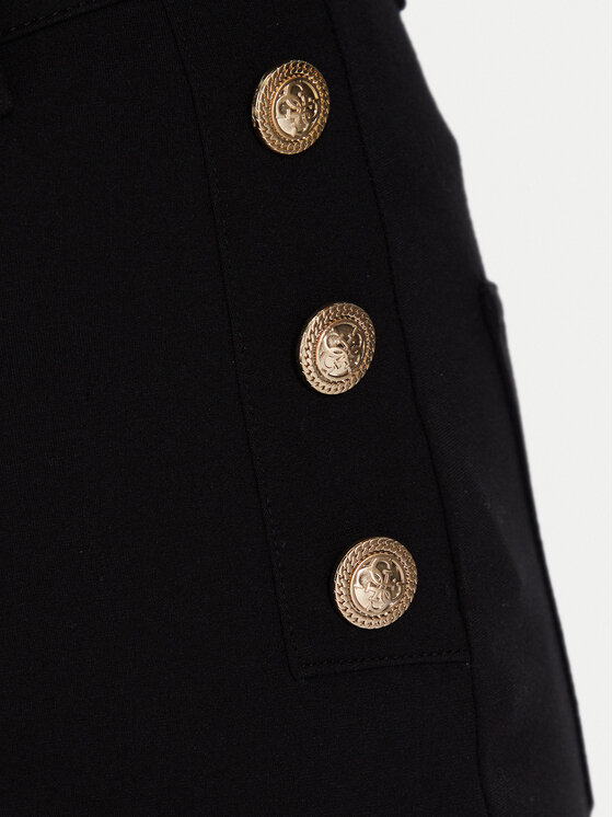 Guess Guess Hlače iz tkanine W5BB16 KCMU2 Črna Flare Fit